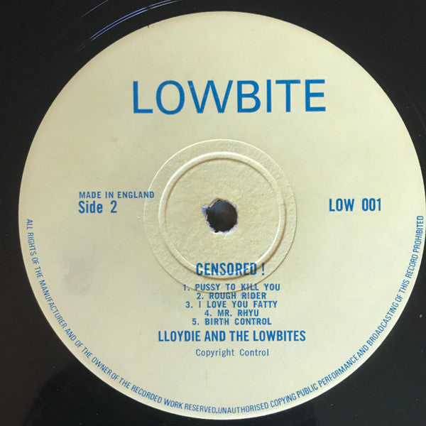 Lloydie & The Lowbites : Censored! (LP)
