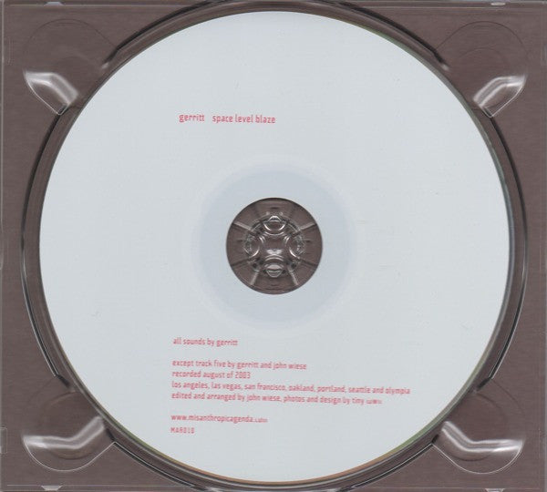 Gerritt Wittmer : Space Level Blaze (CD)