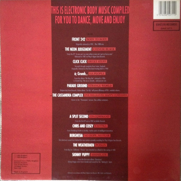 Various : This Is Electronic Body Music (LP, Comp)