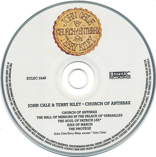 John Cale & Terry Riley : Church Of Anthrax (CD, Album, RE, RM)