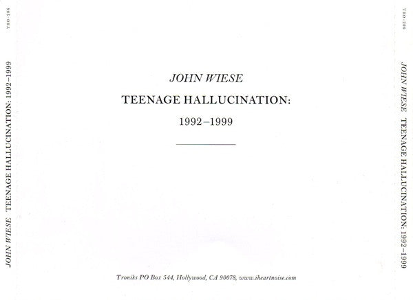 John Wiese : Teenage Hallucination: 1992–1999 (CD, Comp)