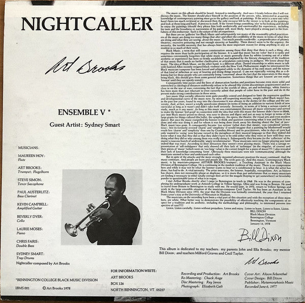 Arthur Brooks Ensemble V : Nightcaller (LP, Album)