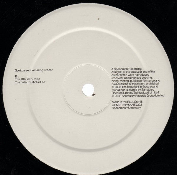 Spiritualized : Amazing Grace® (12", EP, Ltd, EP3)