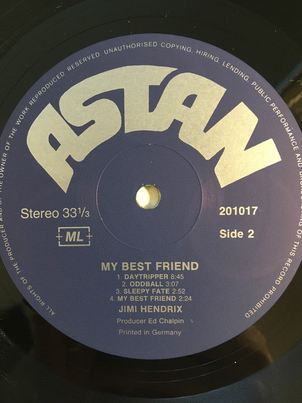 Jimi Hendrix : My Best Friend (LP, Dar)