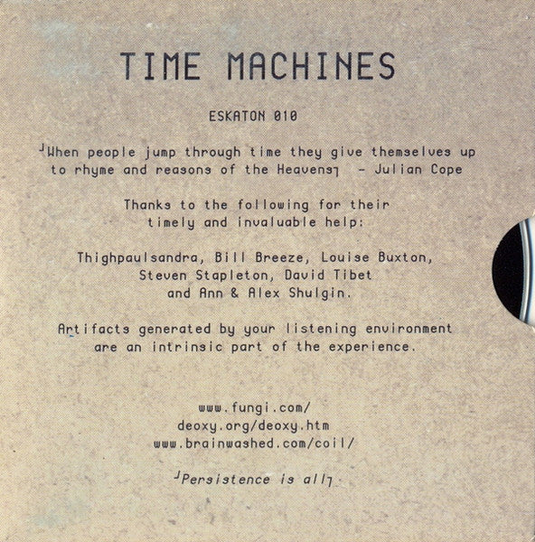 Time Machines : Time Machines (CD, Album)