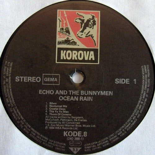 Echo & The Bunnymen : Ocean Rain (LP, Album)