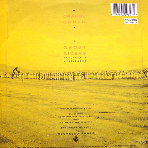 R.E.M. : Orange Crush (7", Single, Rec)