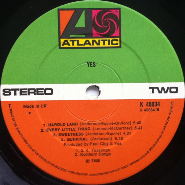 Yes : Yes (LP, Album, RE)
