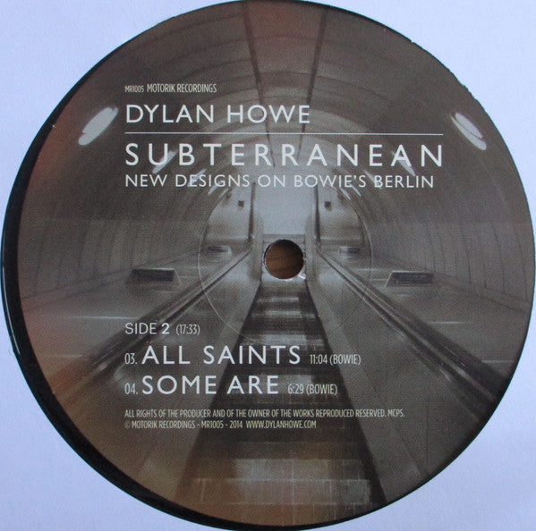 Dylan Howe : Subterranean - New Designs On Bowie's Berlin (2xLP, Album, Ltd)