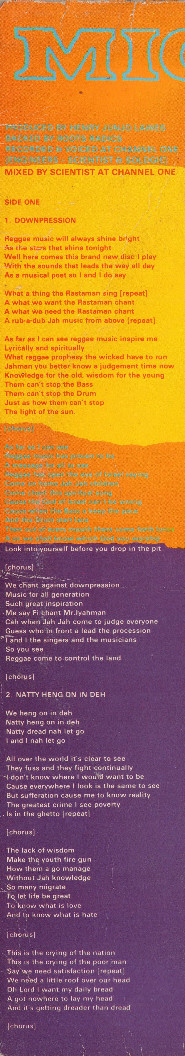 Michigan & Smiley : Downpression (LP, Album)