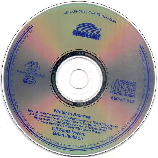 Gil Scott-Heron / Brian Jackson* : Winter In America (CD, Album, RE)