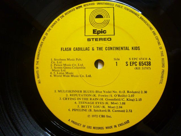 Flash Cadillac And The Continental Kids* : Flash Cadillac And The Continental Kids (LP, Album)