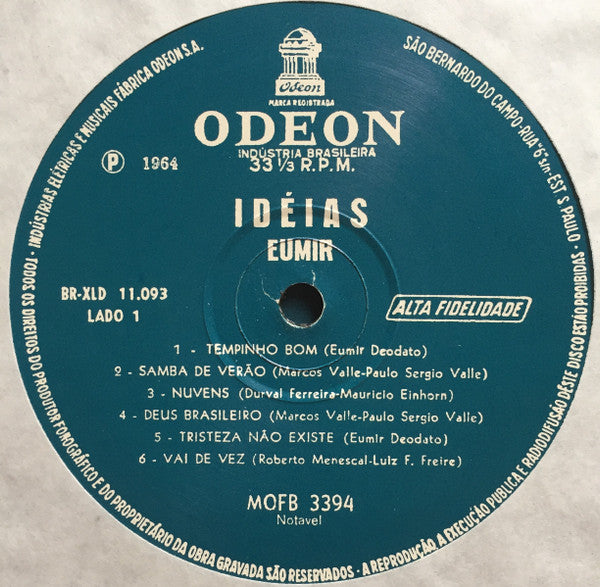 Eumir Deodato : Idéias (LP, Album, RE)