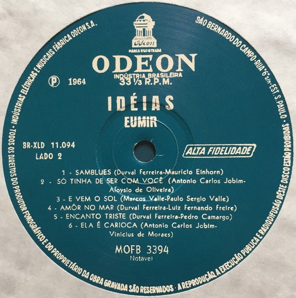 Eumir Deodato : Idéias (LP, Album, RE)