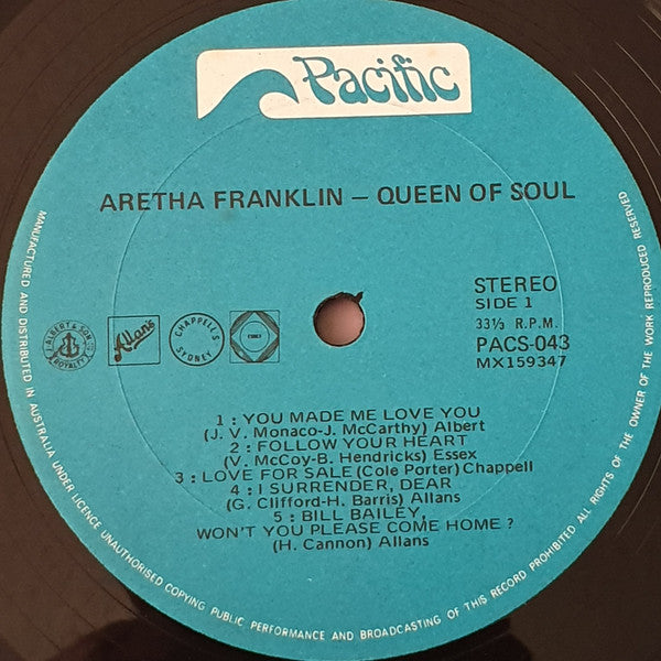 Aretha Franklin : Queen Of Soul (LP, Comp)