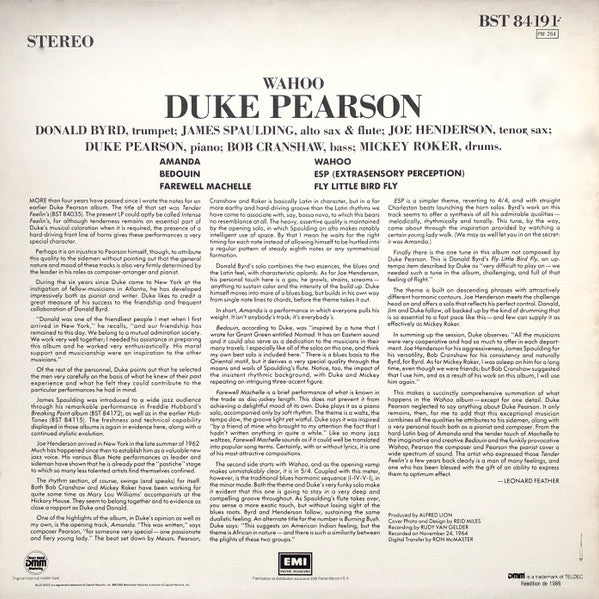 Duke Pearson : Wahoo (LP, Album, RE, RM, DMM)