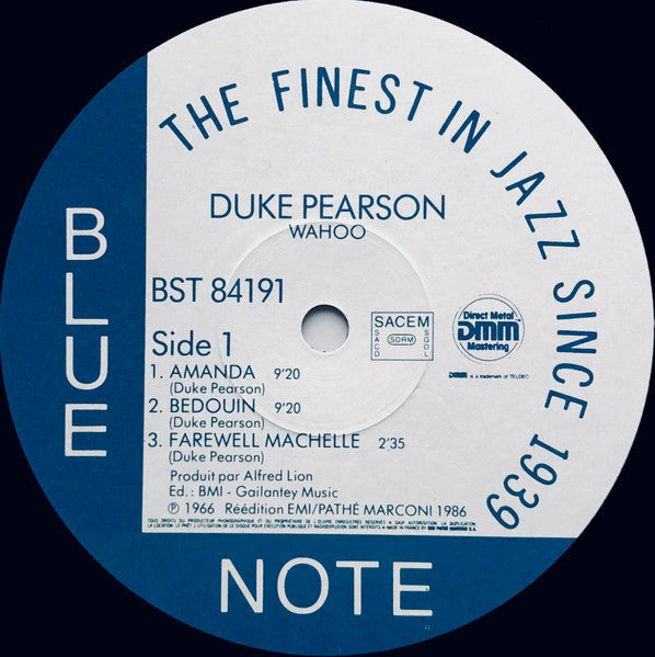 Duke Pearson : Wahoo (LP, Album, RE, RM, DMM)