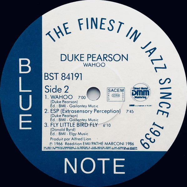 Duke Pearson : Wahoo (LP, Album, RE, RM, DMM)