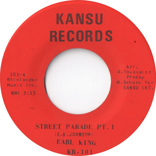 Earl King : Street Parade (7", Single)