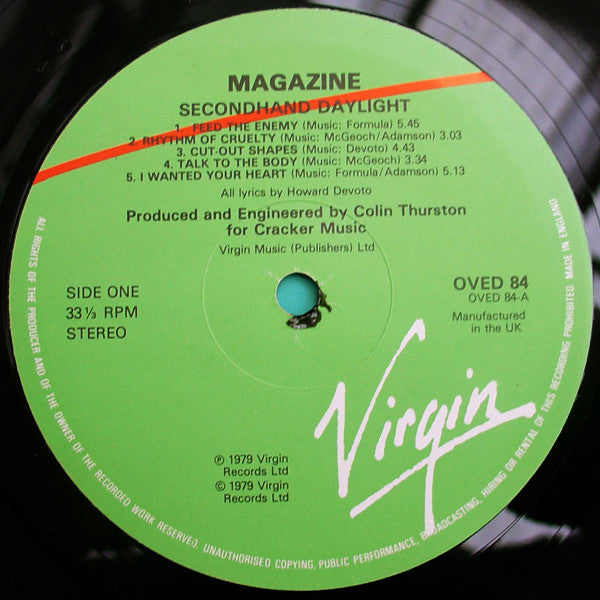 Magazine : Secondhand Daylight (LP, Album, RE)