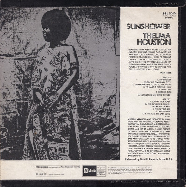 Thelma Houston : Sunshower (LP, Album)