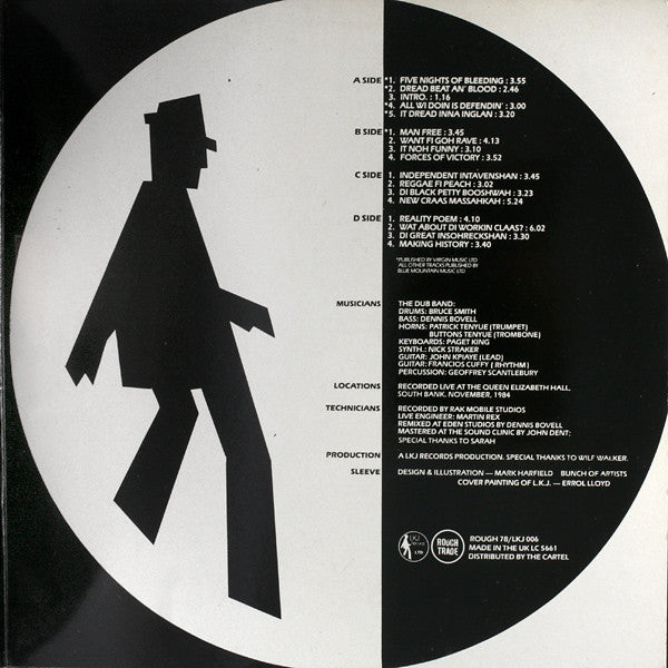 Linton Kwesi Johnson : L.K.J. In Concert With The Dub Band (2xLP, Album)