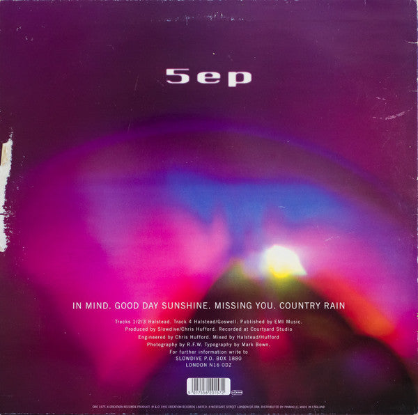 Slowdive : 5 EP (12", EP)