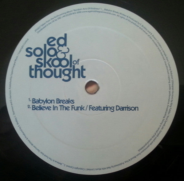 Ed Solo & Skool Of Thought : Babylon Breaks (12")