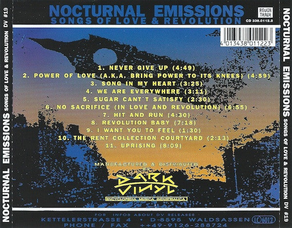 Nocturnal Emissions : Songs Of Love & Revolution (CD, Album, RE, RP)