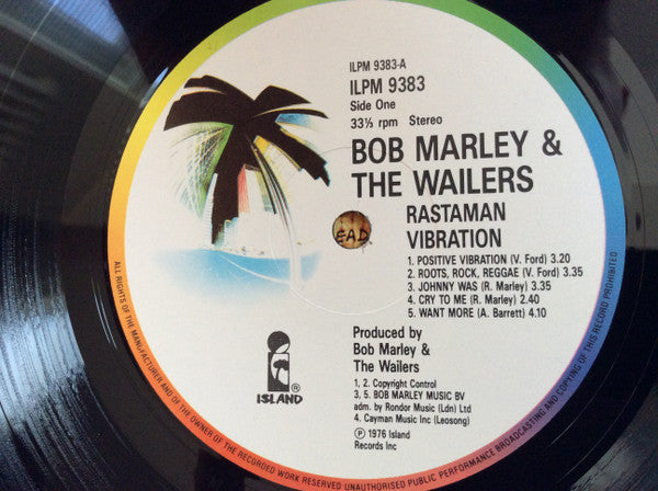 Bob Marley & The Wailers : Rastaman Vibration (LP, Album, RE)