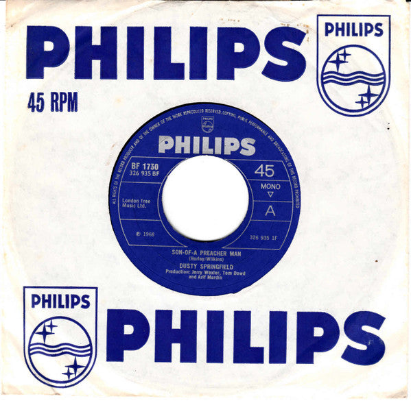 Dusty Springfield : Son-Of-A Preacher Man (7", Single, Mono, Lar)