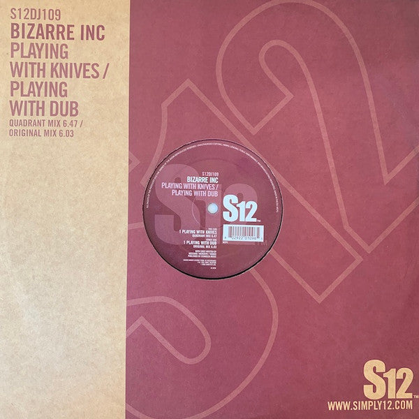 Bizarre Inc : Playing With Knives / Playing With Dub (12", RE)
