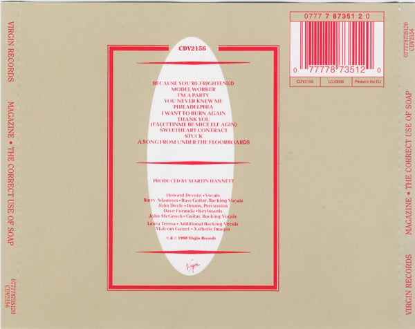 Magazine : The Correct Use Of Soap (CD, Album, RE)