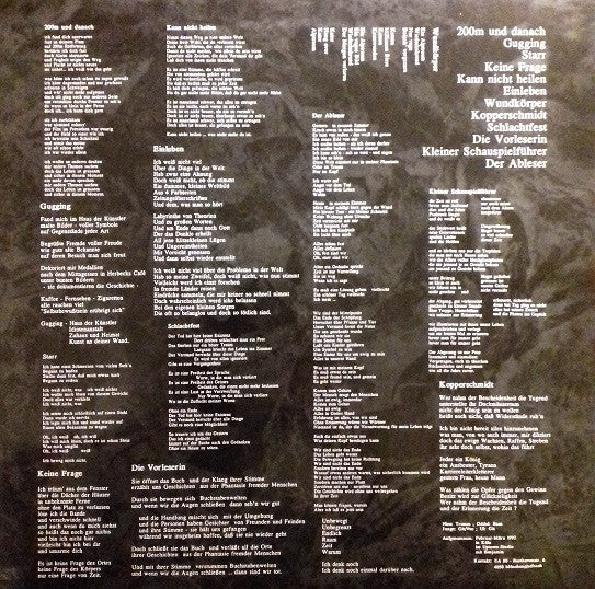 EA80 : Schauspiele (LP, Album, RE, 180)