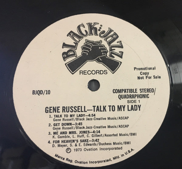 Gene Russell : Talk To My Lady (LP, Album, Quad, Promo)