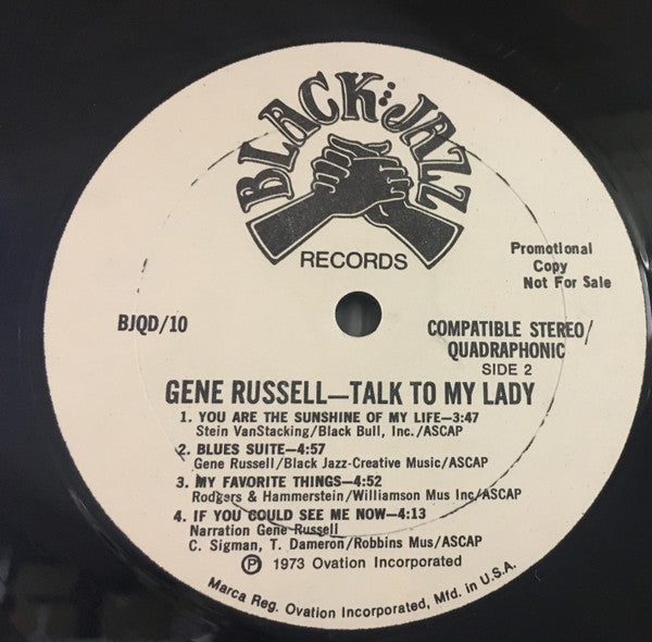 Gene Russell : Talk To My Lady (LP, Album, Quad, Promo)
