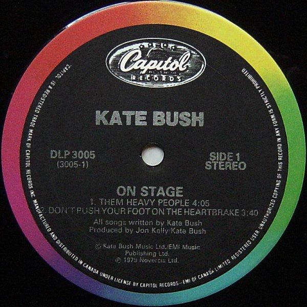 Kate Bush : On Stage (12", EP, RE)