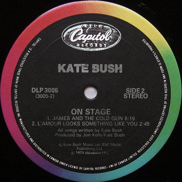 Kate Bush : On Stage (12", EP, RE)