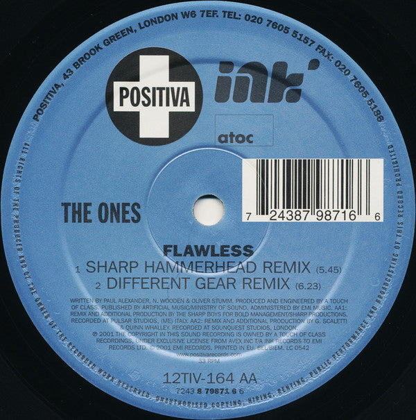 The Ones : Flawless (12")