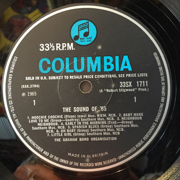 The Graham Bond Organization : The Sound Of 65 (LP, Album, Mono, Blu)