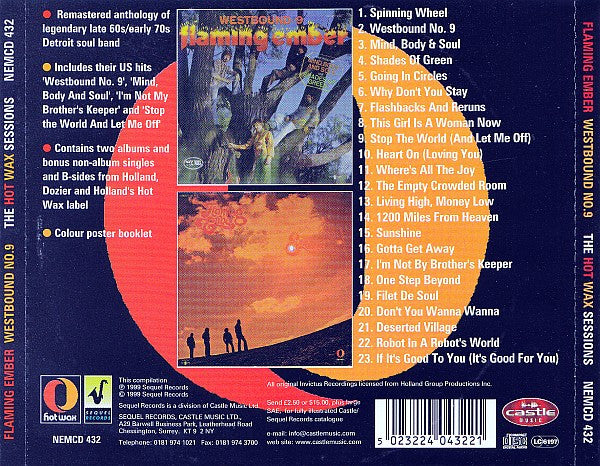 Flaming Ember : Westbound Nº. 9 - The Hot Wax Sessions (CD, Comp, RM)