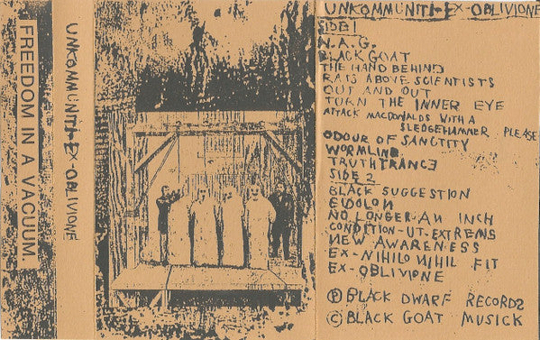 Uncommunity : Ex-Oblivione (Cass, RE, C60)