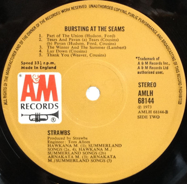 Strawbs : Bursting At The Seams (LP, Album)