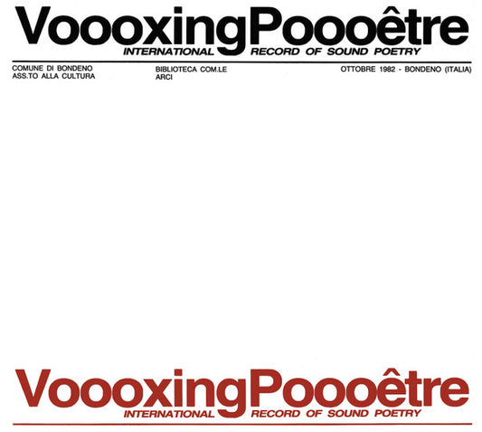 Various : Voooxing Poooêtre (CD, Comp, RE)
