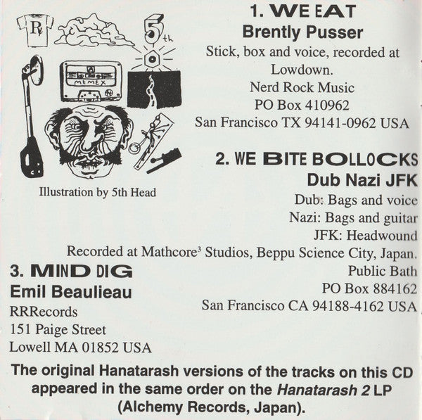 Various : Snake Is Long. Don't Fall The Audio Hole (My Father Said) - A Tribute To The Hanatarash (CD, Comp)