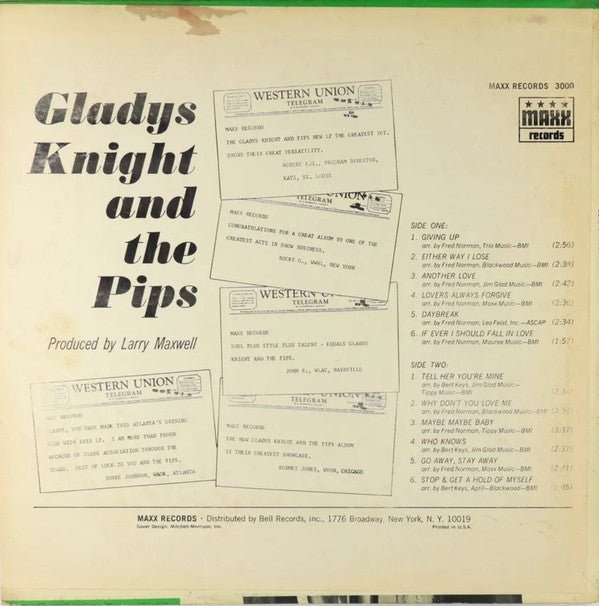 Gladys Knight And The Pips : Gladys Knight (LP, Album, Mono)