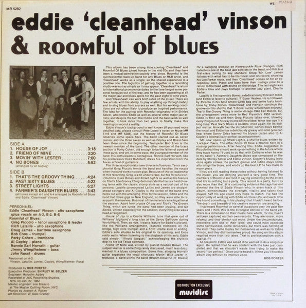 Eddie "Cleanhead" Vinson & Roomful Of Blues : Eddie "Cleanhead" Vinson & Roomful Of Blues (LP, Album)