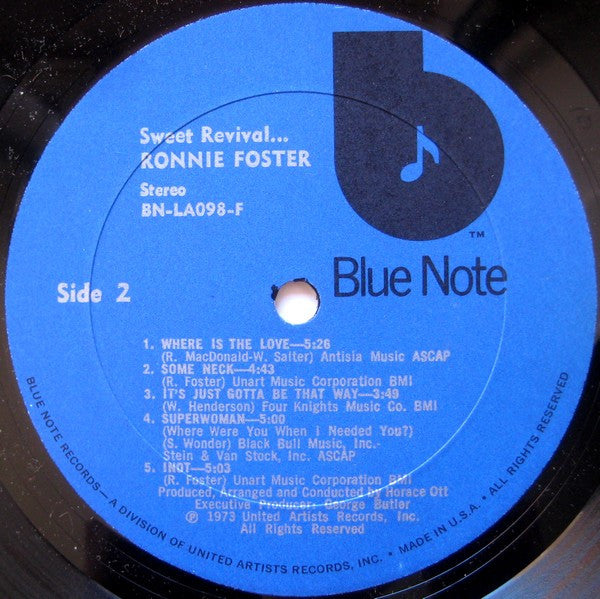 Ronnie Foster : Sweet Revival (LP, Album)
