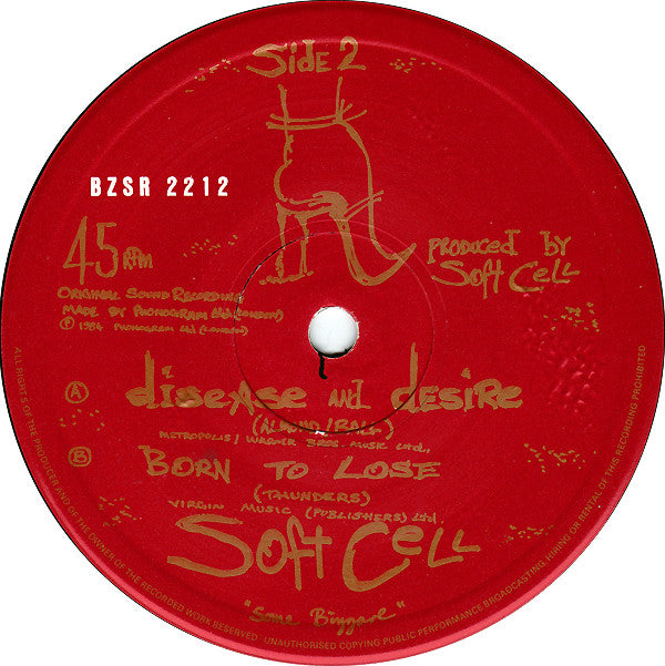 Soft Cell : Down In The Subway (Extended Remix) (12", Single, Mono)