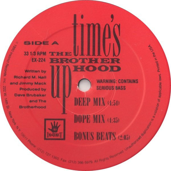 The Brotherhood (4) : Time's Up (12")